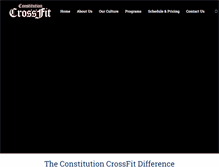 Tablet Screenshot of constitutioncrossfit.com